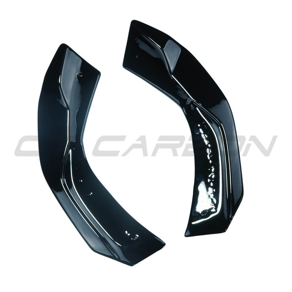 CT CARBON MERCEDES A-CLASS W177 2018+ GLOSS BLACK REAR BUMPER CORNERS | SWISS HOMOLOGATED
