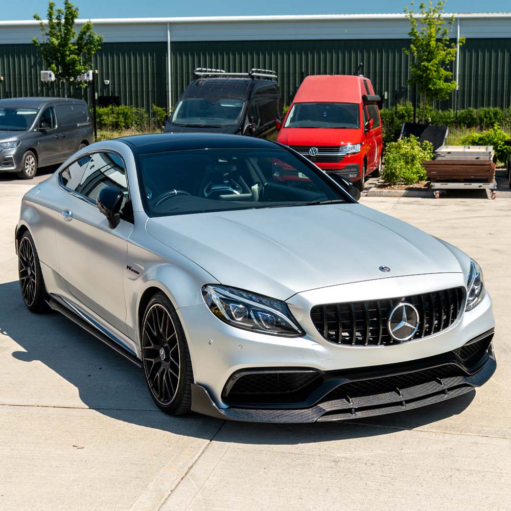 CT CARBON MERCEDES C63 W205 COUPE CARBON FIBRE SPLITTER - V2 | HOMOLOGATION IN PROCESS