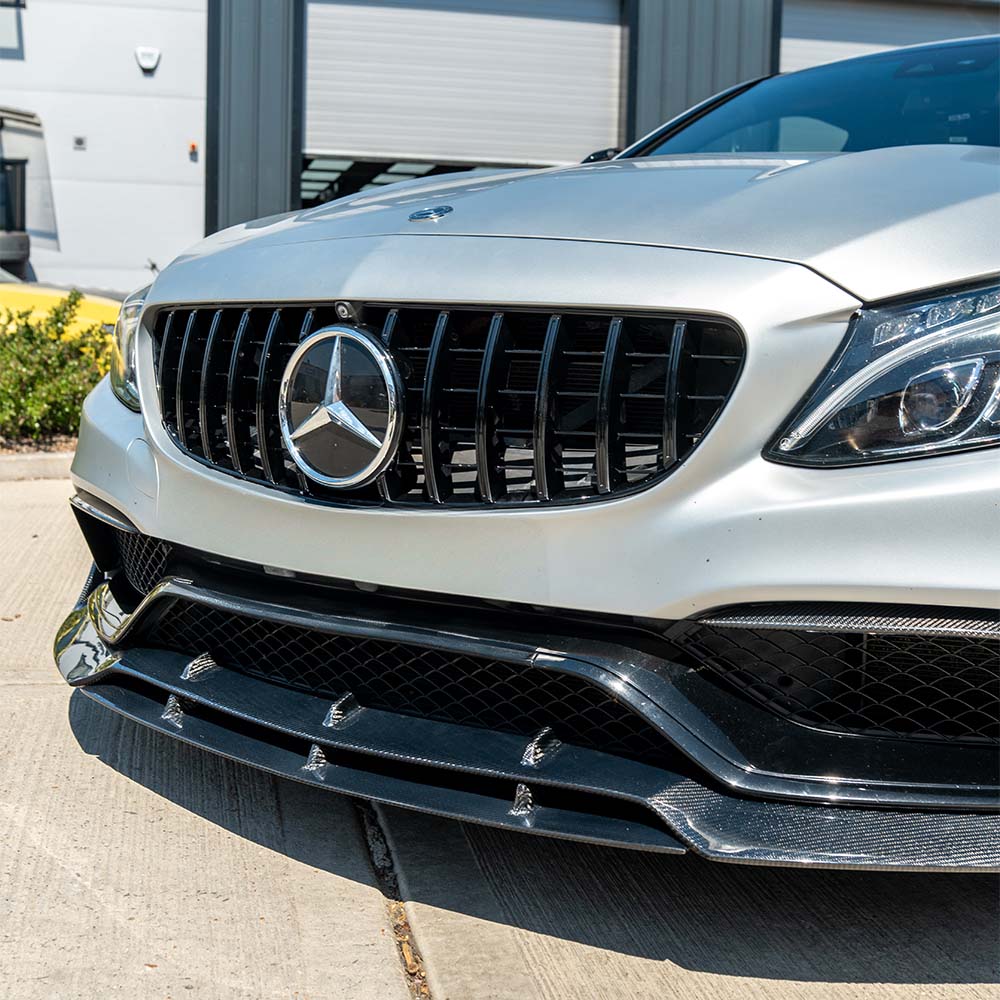 CT CARBON MERCEDES C63 W205 COUPE CARBON FIBRE SPLITTER - V2 | HOMOLOGATION IN PROCESS