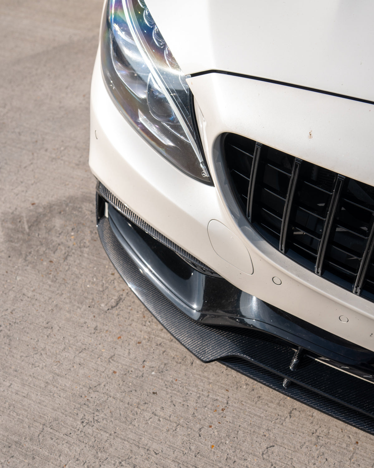 CT CARBON MERCEDES C63 W205 SALOON/ESTATE CARBON FIBRE SPLITTER - V1 | HOMOLOGATION IN PROCESS