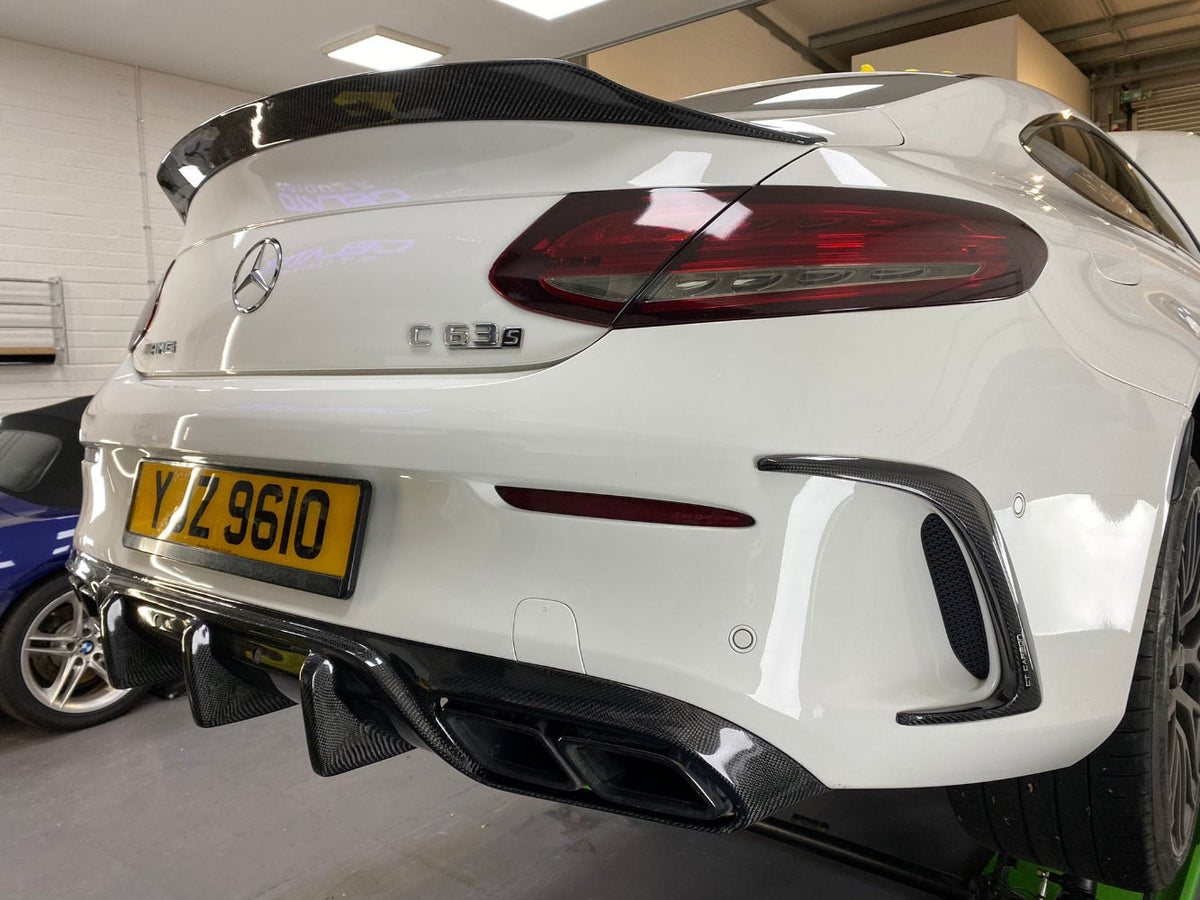 CT CARBON MERCEDES C63/C CLASS W205 CONVERTIBLE CARBON SPOILER - V1 | SWISS HOMOLOGATED