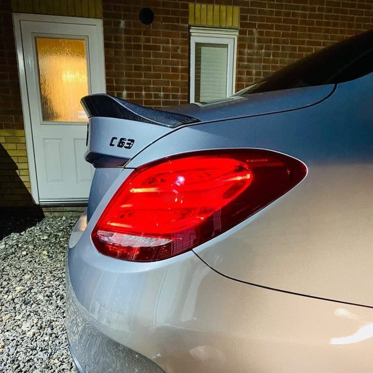 CT CARBON MERCEDES C63/C CLASS W205 SALOON CARBON SPOILER - V2 - CT DESIGN | SWISS HOMOLOGATED