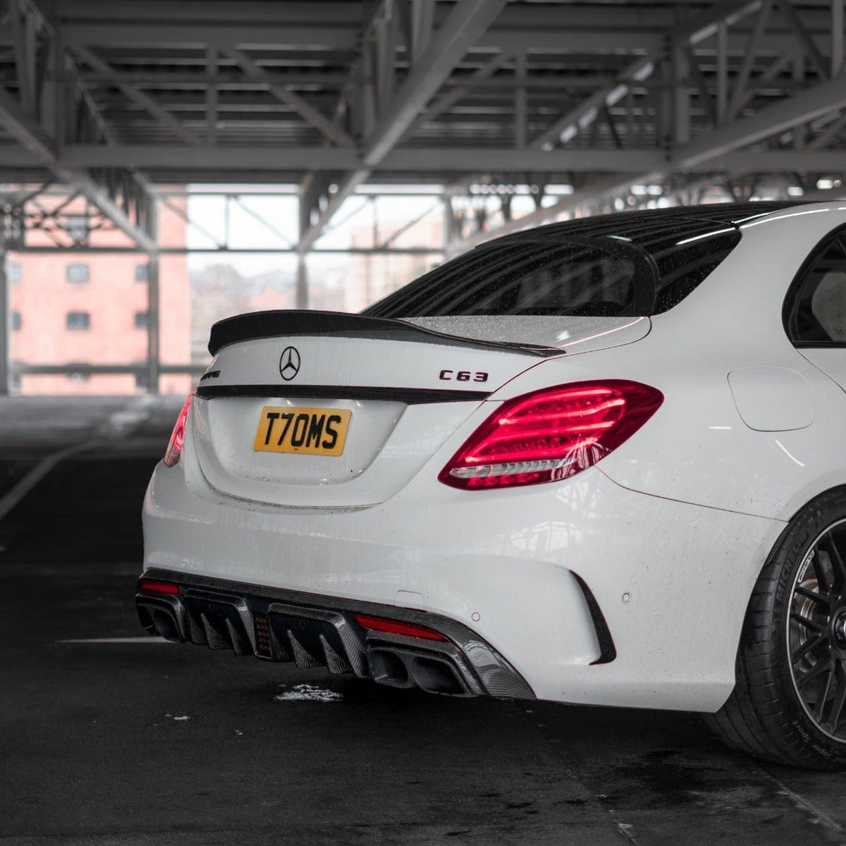 CT CARBON MERCEDES C63/C63S W205 SALOON CARBON SPOILER - V1 | SWISS HOMOLOGATED