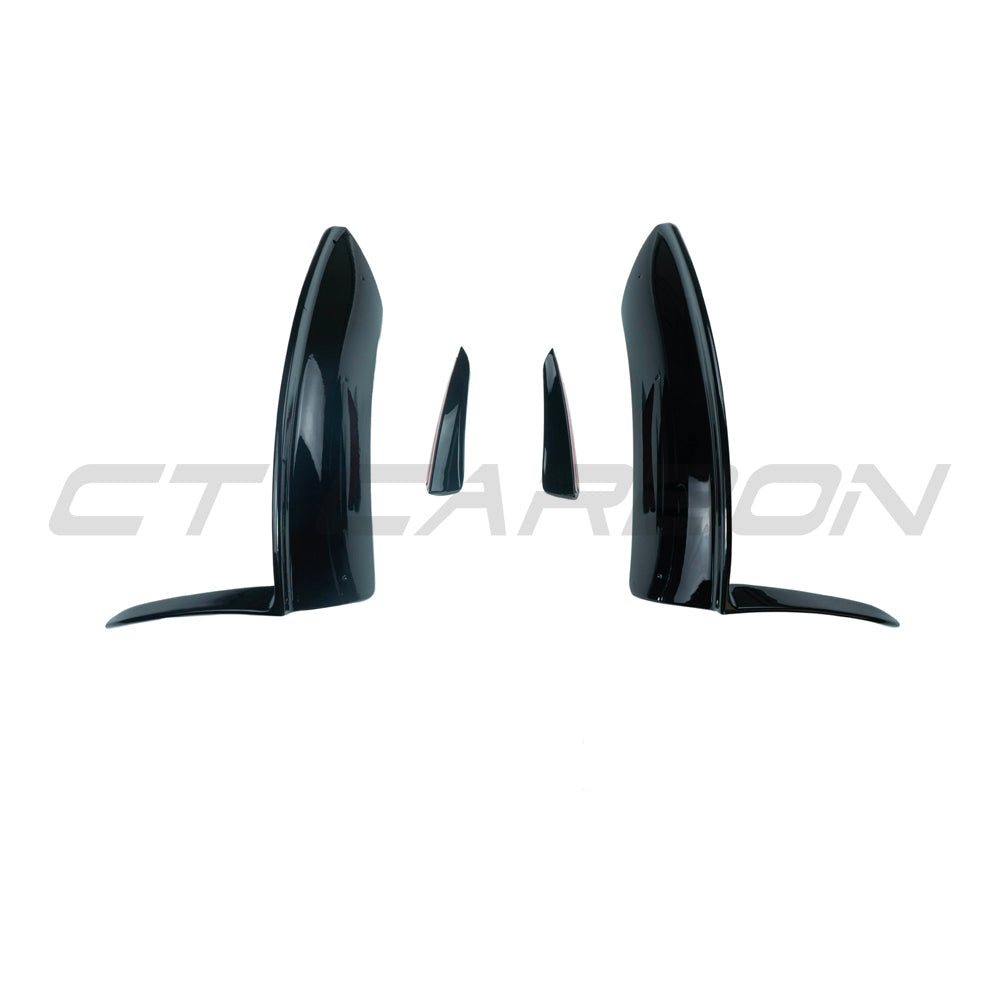 CT CARBON MERCEDES V177 & W177 2023-CURRENT A CLASS GLOSS BLACK CORNER SPLITTER AND CANARDS | HOMOLOGATION IN PROCESS