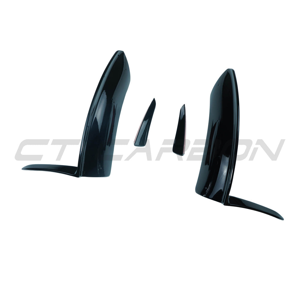 CT CARBON MERCEDES V177 & W177 2023-CURRENT A CLASS GLOSS BLACK CORNER SPLITTER AND CANARDS | HOMOLOGATION IN PROCESS