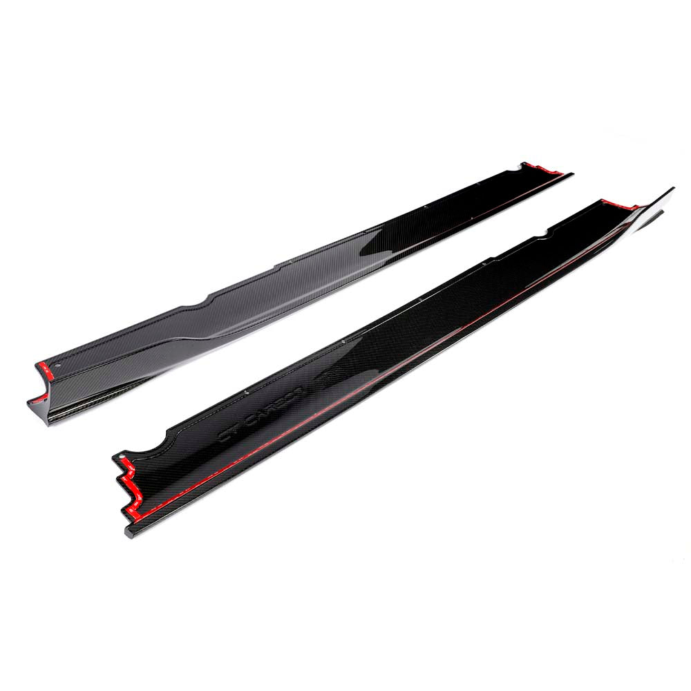 CT CARBON LAMBORGHINI HURACAN EVO 2019-2023 CARBON FIBRE SIDE SKIRTS - CT DESIGN | SWISS HOMOLOGATED