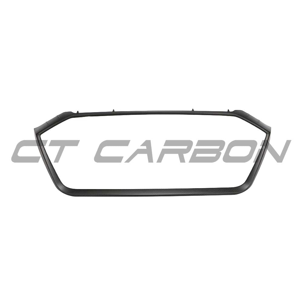 CT CARBON AUDI RS6 & RS7 C8 2019+ AVANT MATTE CARBON FIBRE GRILLE SURROUND | HOMOLOGATION IN PROCESS