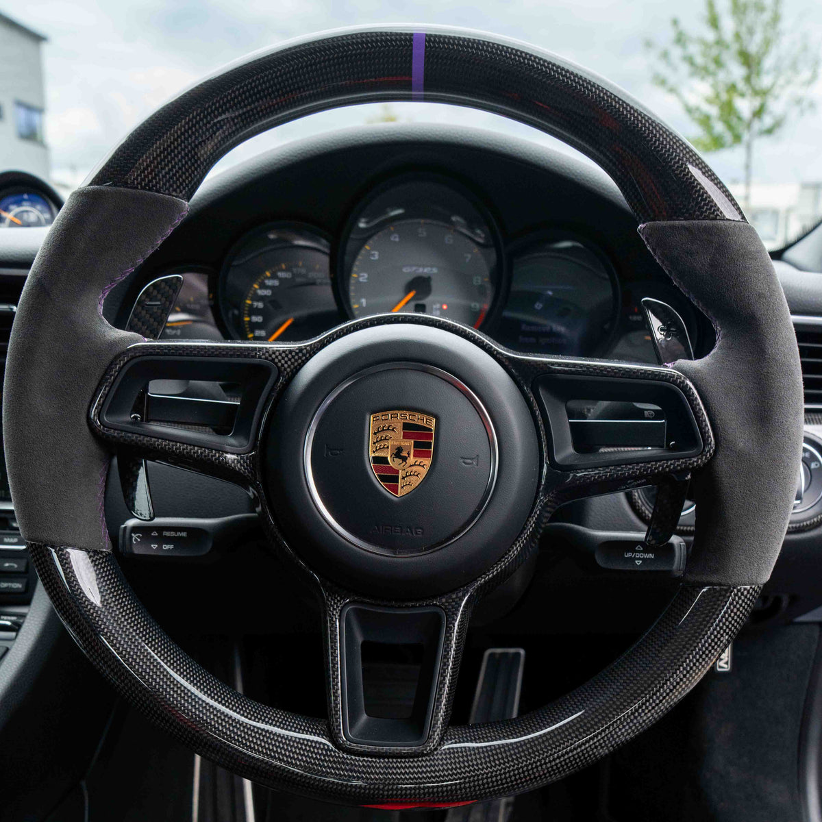 CT CARBON PORSCHE 911/CAYMAN/BOXSTER/CAYENNE/MACAN 2013+ MAGNETIC CARBON FIBRE PADDLES | NO HOMOLOGATION REQUIRED