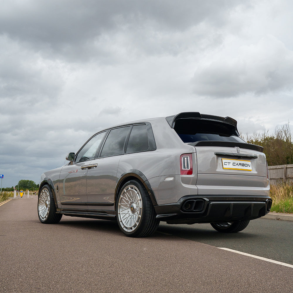 CT CARBON ROLLS ROYCE CULLINAN CARBON FIBRE DIFFUSER AND TIPS - CT DESIGN | SWISS HOMOLOGATED