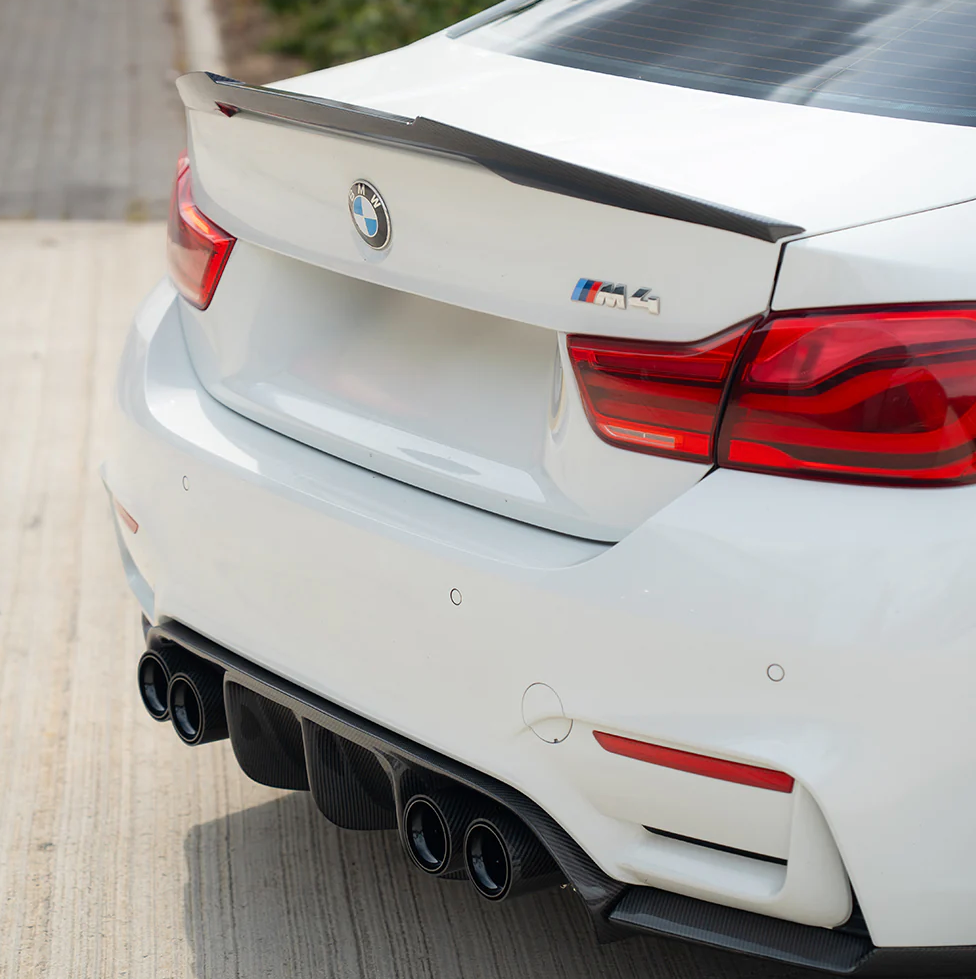 CT CARBON BMW M2 / M3 / M4 / M5 F10 F80 F82 F83 F87 Carbon Fibre Exhaust Tips BLACK x4 | SWISS HOMOLOGATED