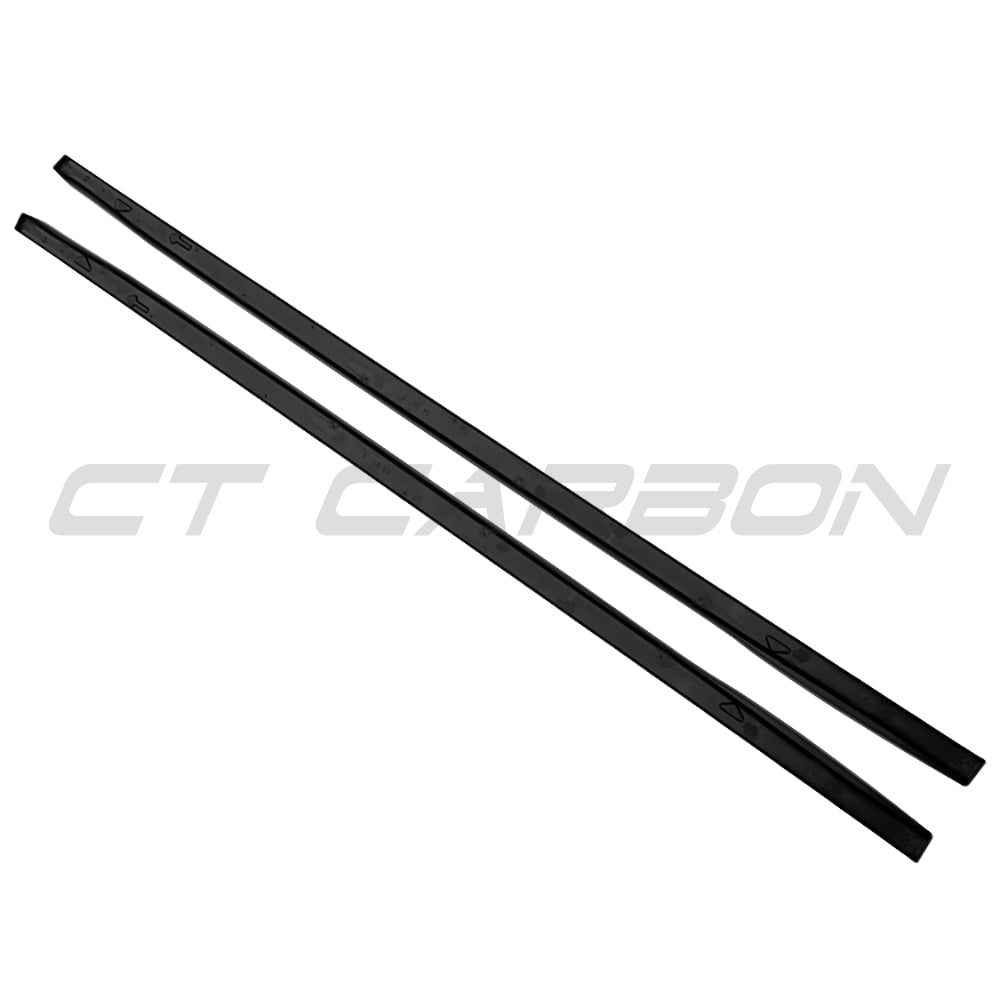 CT CARBON VW GOLF MK8 R & GTI 2020+ GLOSS BLACK SIDE SKIRTS | SWISS HOMOLOGATED
