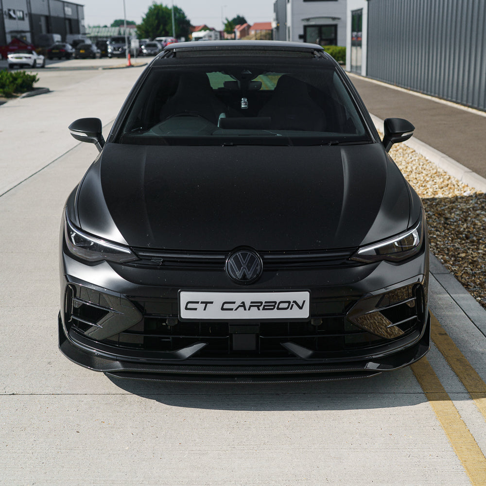 CT CARBON VW GOLF MK8.5 R/CS 2024+ CARBON FIBRE SPLITTER - CT DESIGN | HOMOLOGATION IN PROCESS