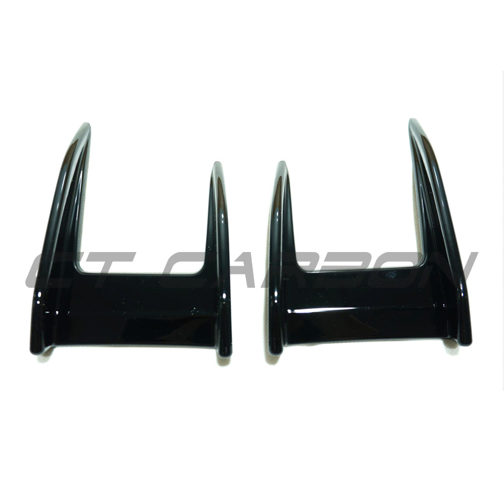CT CARBON BMW F40 1 SERIES 2019-2024 GLOSS BLACK FRONT CANARDS | SWISS HOMOLOGATED