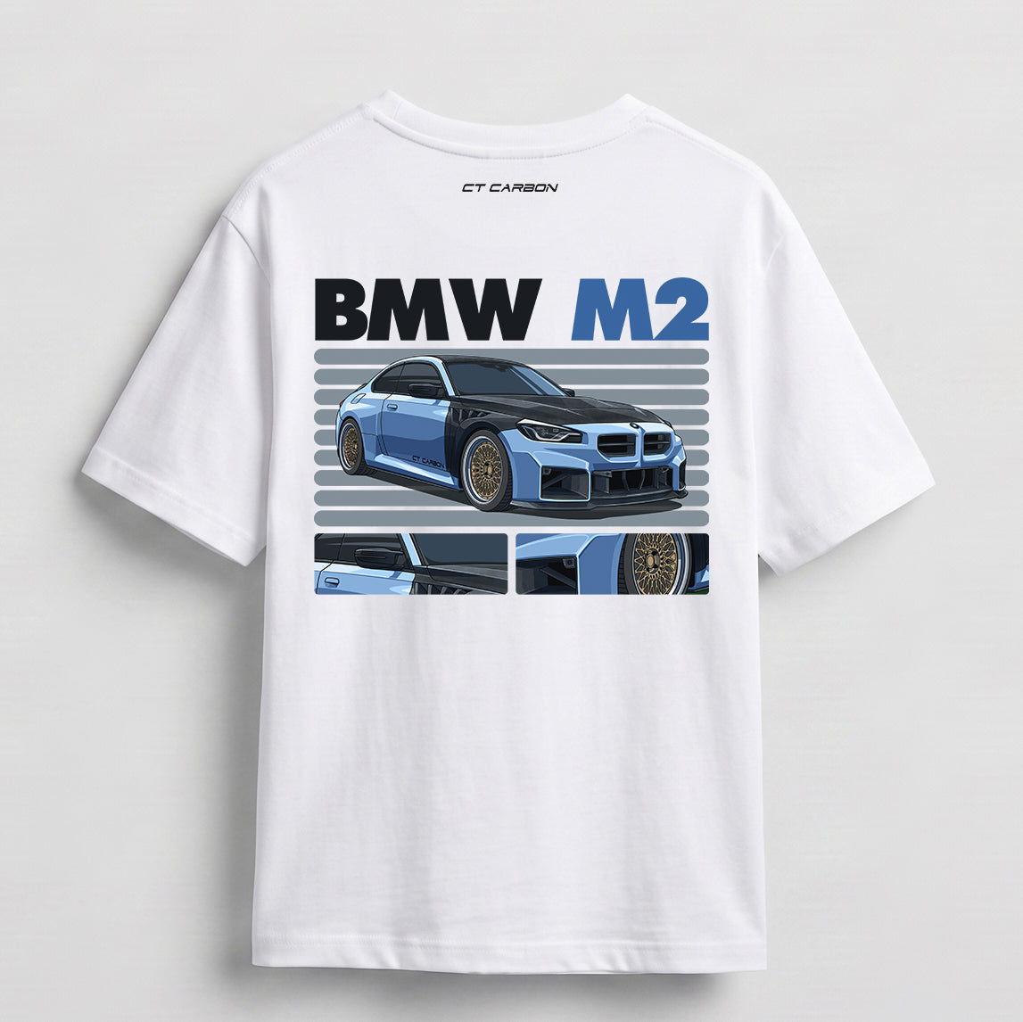 CT CARBON BMW G87 M2 GRAPHIC T-SHIRT - WHITE