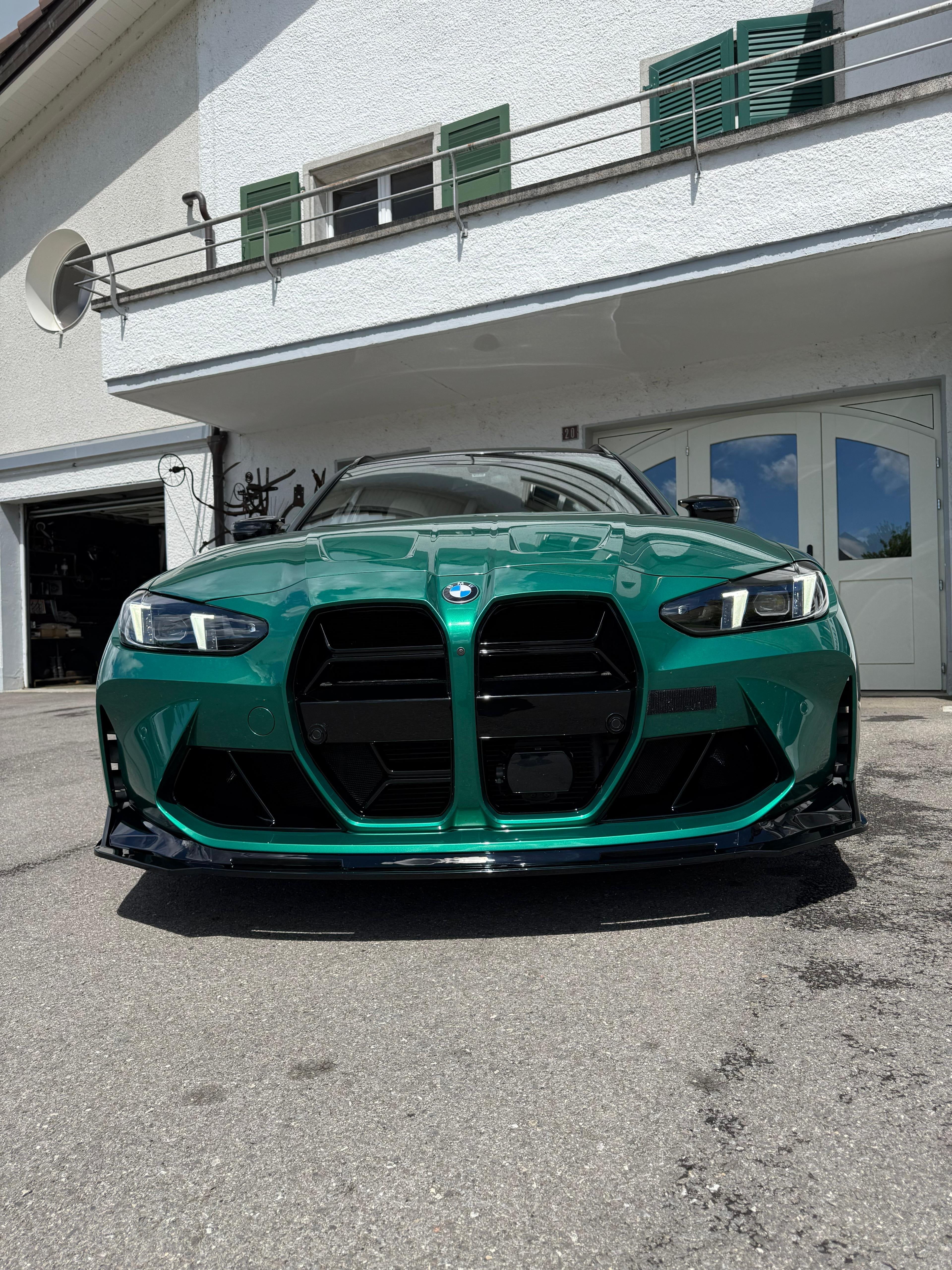 EMP BLACK PLASTIC FRONT LIP BMW M3/M4 G8X - VS STYLE | SWISS HOMOLOGATED