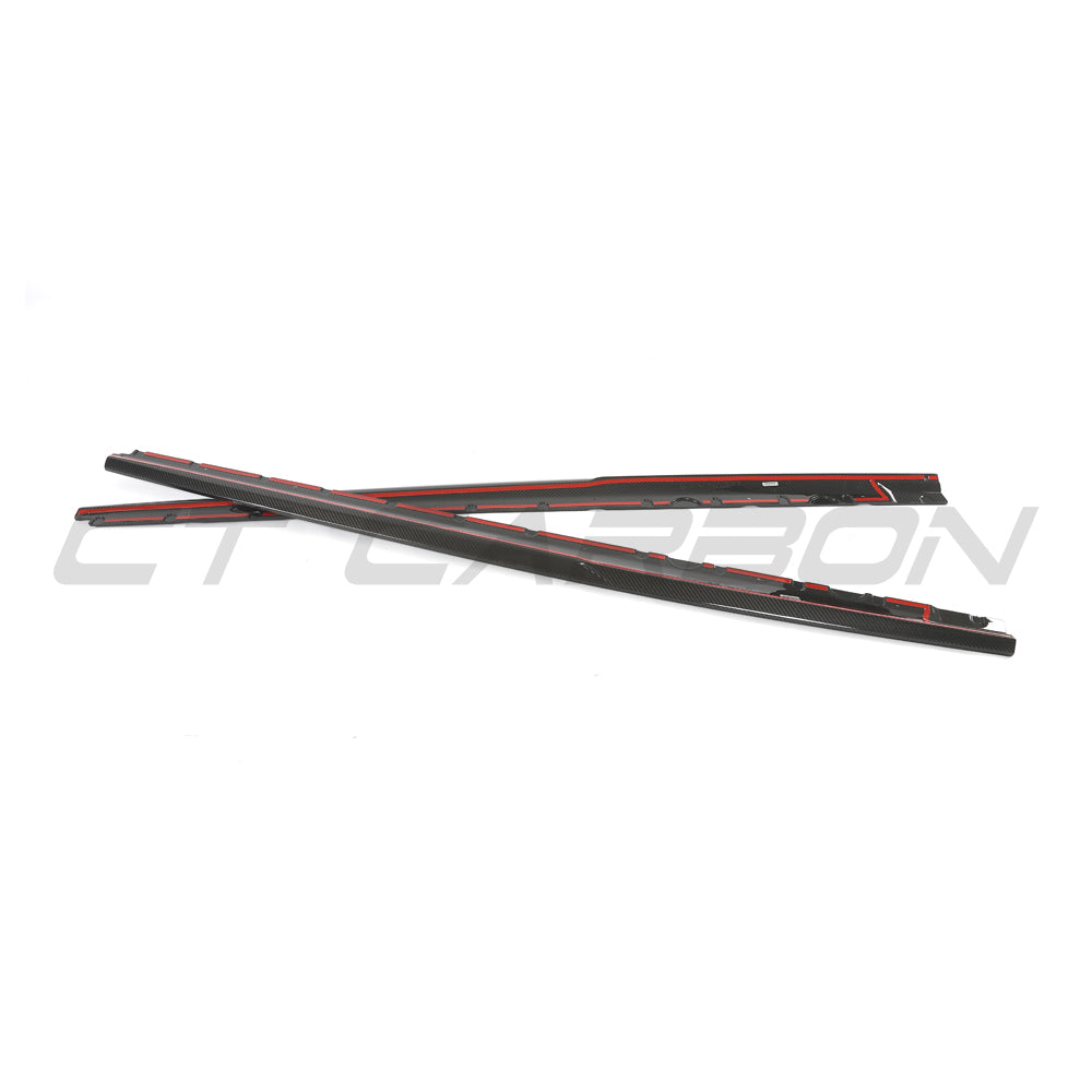 CT CARBON AUDI R8 V10 GEN 2.5 CARBON FIBRE SIDE SKIRTS - CT DESIGN | SWISS HOMOLOGATED