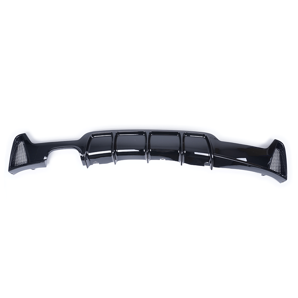 CT CARBON BMW 4 SERIES F32/F33/F36 GLOSS BLACK TWIN LEFT EXIT EXHAUST DIFFUSER | SWISS HOMOLOGATED