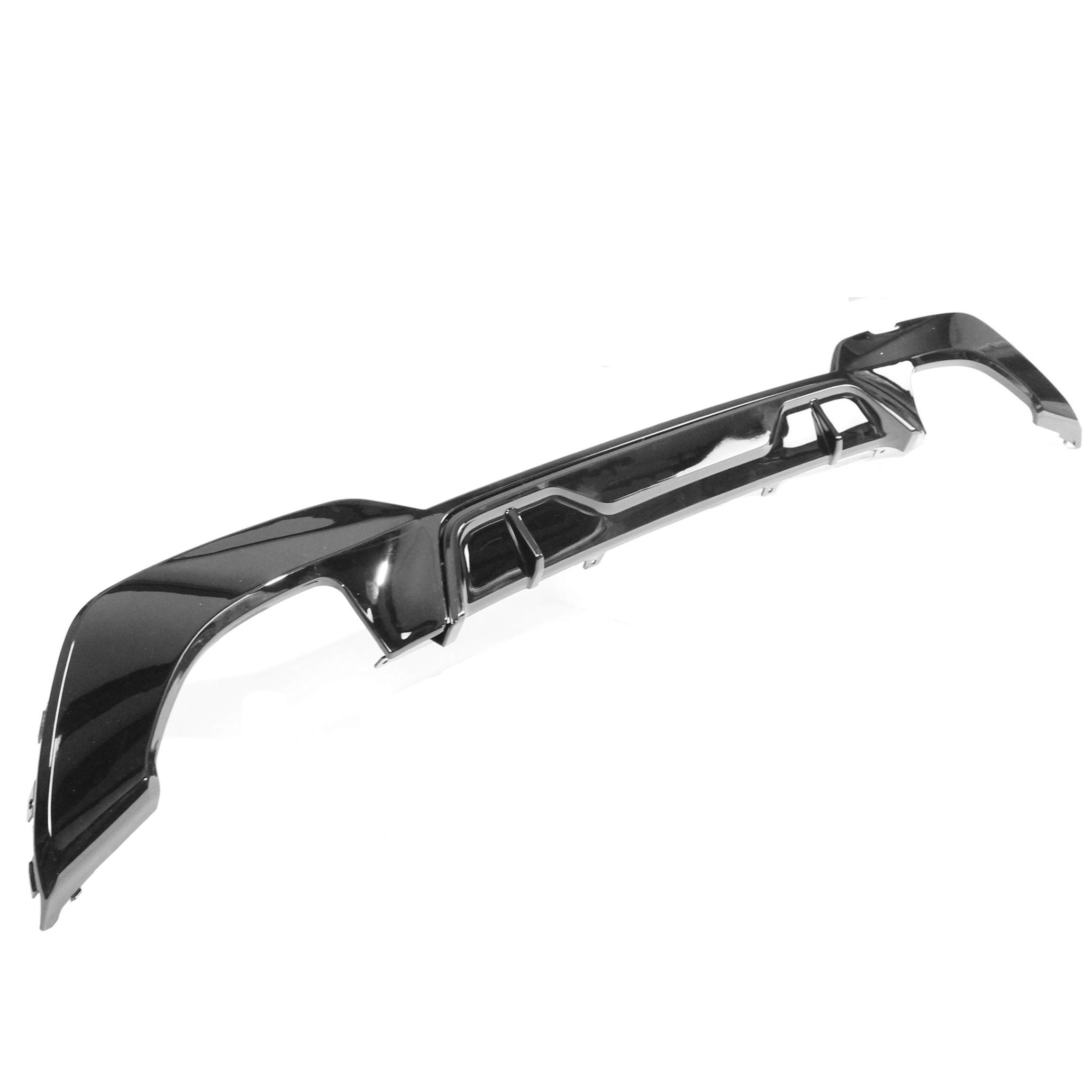 CT CARBON BMW G20/G21 3 SERIES GLOSS BLACK DIFFUSER - MP STYLE (QUAD TIPS) | SWISS HOMOLOGATED