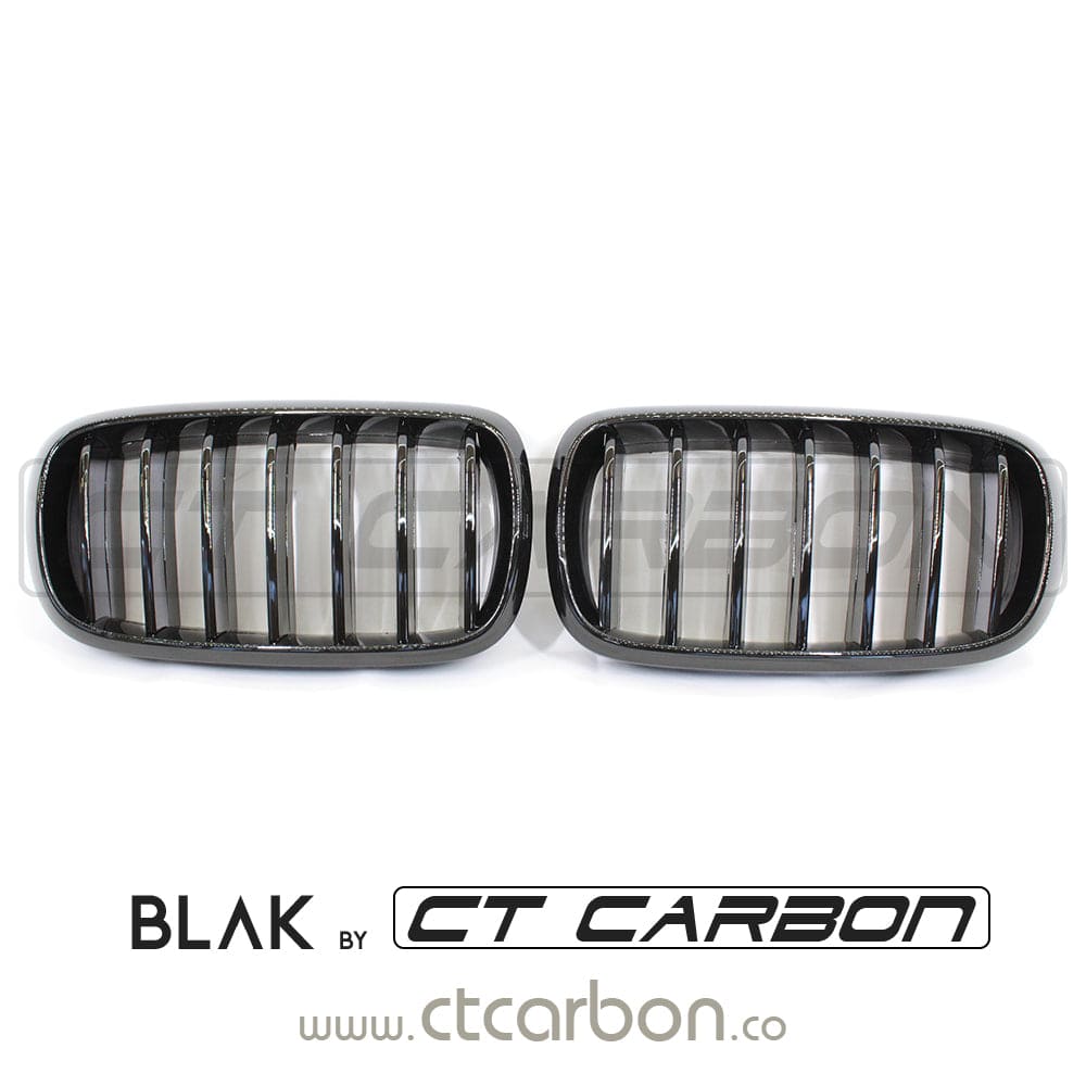 CT CARBON BMW F15/F16 X5/X6 2014-2018 SINGLE SLAT BLACK GRILLES | HOMOLOGATION IN PROCESS