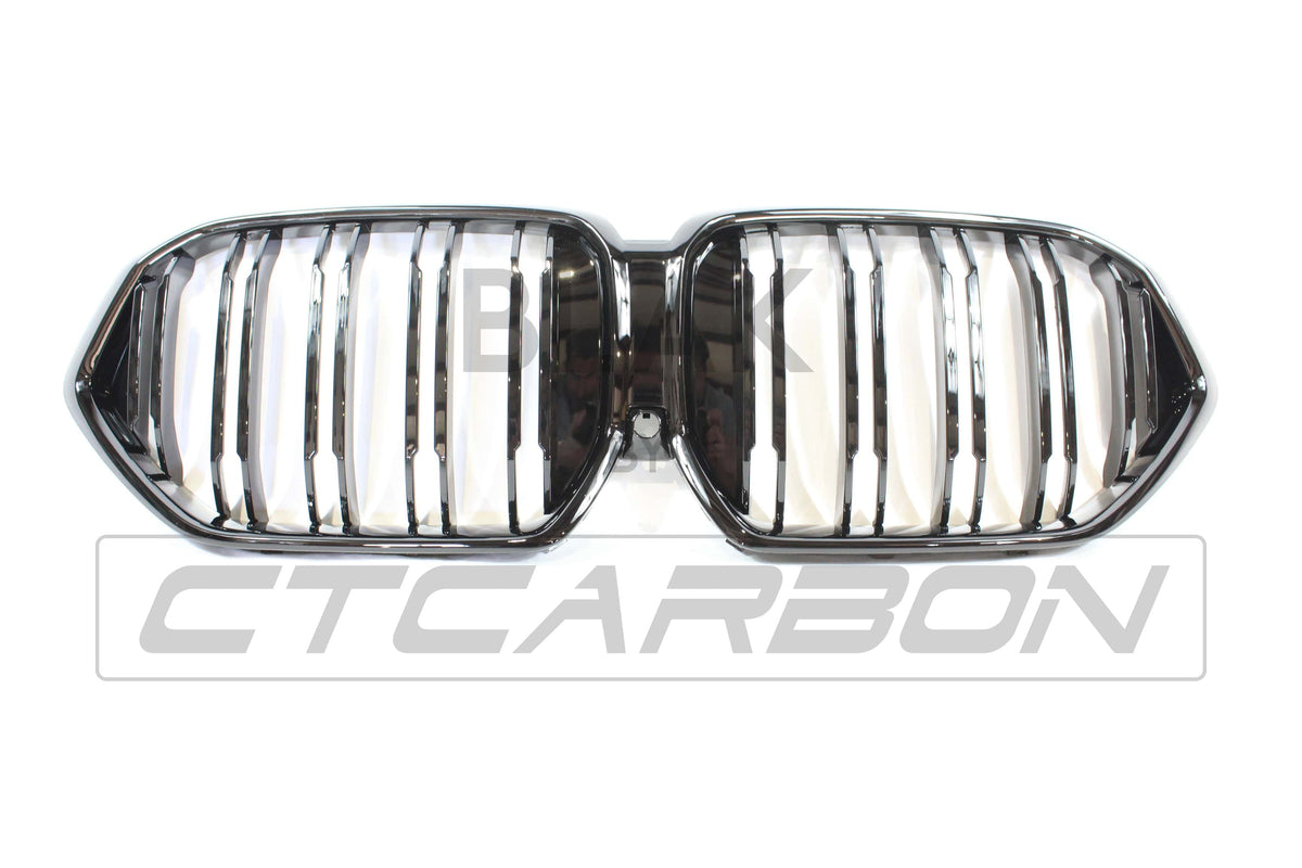 CT CARBON BMW G06 X6 2019-2023 DOUBLE SLAT BLACK GRILLES | HOMOLOGATION IN PROCESS