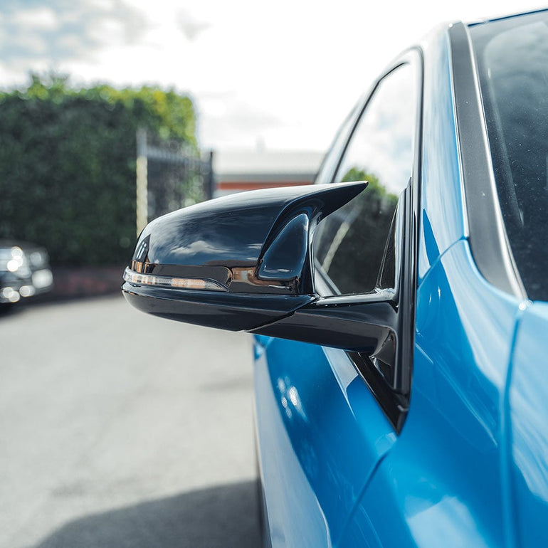 CT CARBON BMW F40/F44 1 & 2 SERIES REPLACEMENT GLOSS BLACK MIRROR COVERS | SWISS HOMOLOGATED