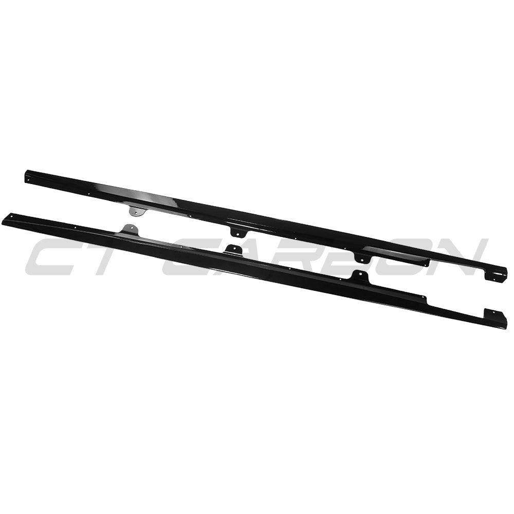 CT CARBON BMW 3 SERIES G20/G21 2018+ FULL LENGTH GLOSS BLACK SIDE SKIRTS | SWISS HOMOLOGATED
