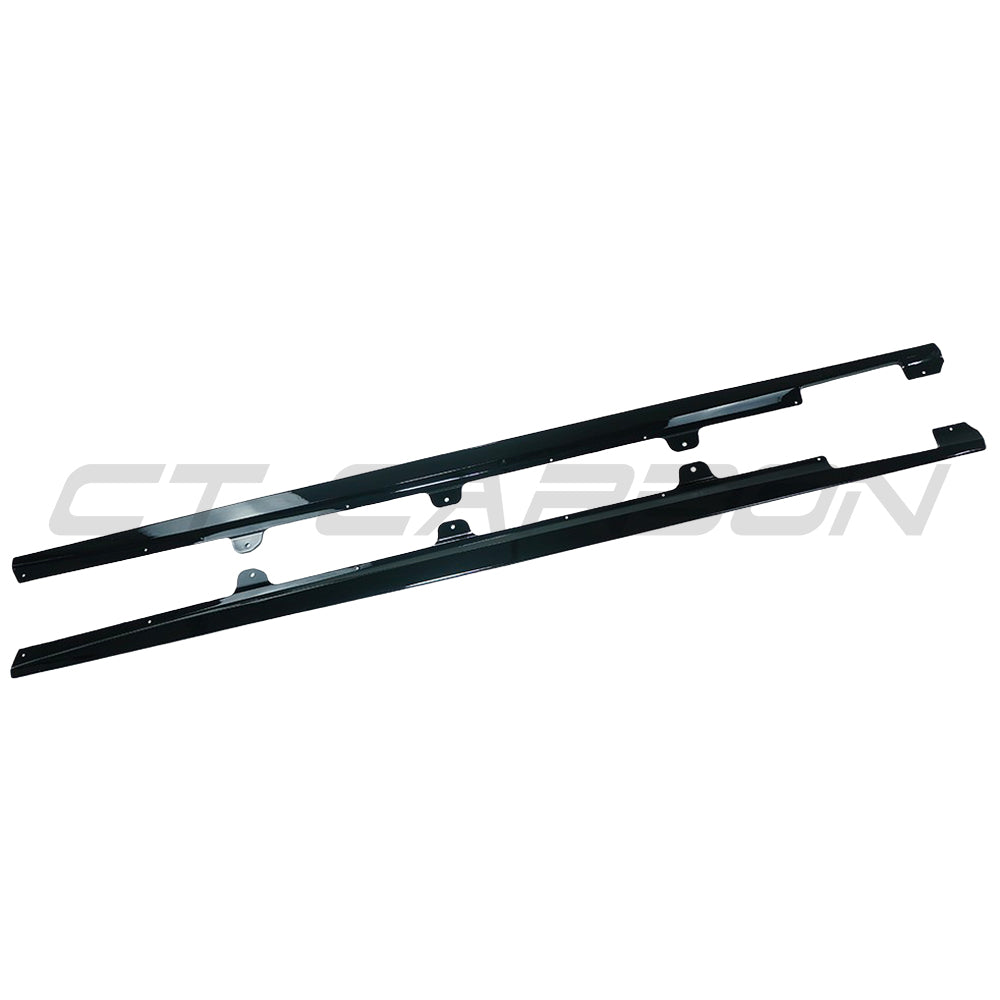 CT CARBON BMW 3 SERIES G20/G21 2018+ FULL LENGTH GLOSS BLACK SIDE SKIRTS | SWISS HOMOLOGATED
