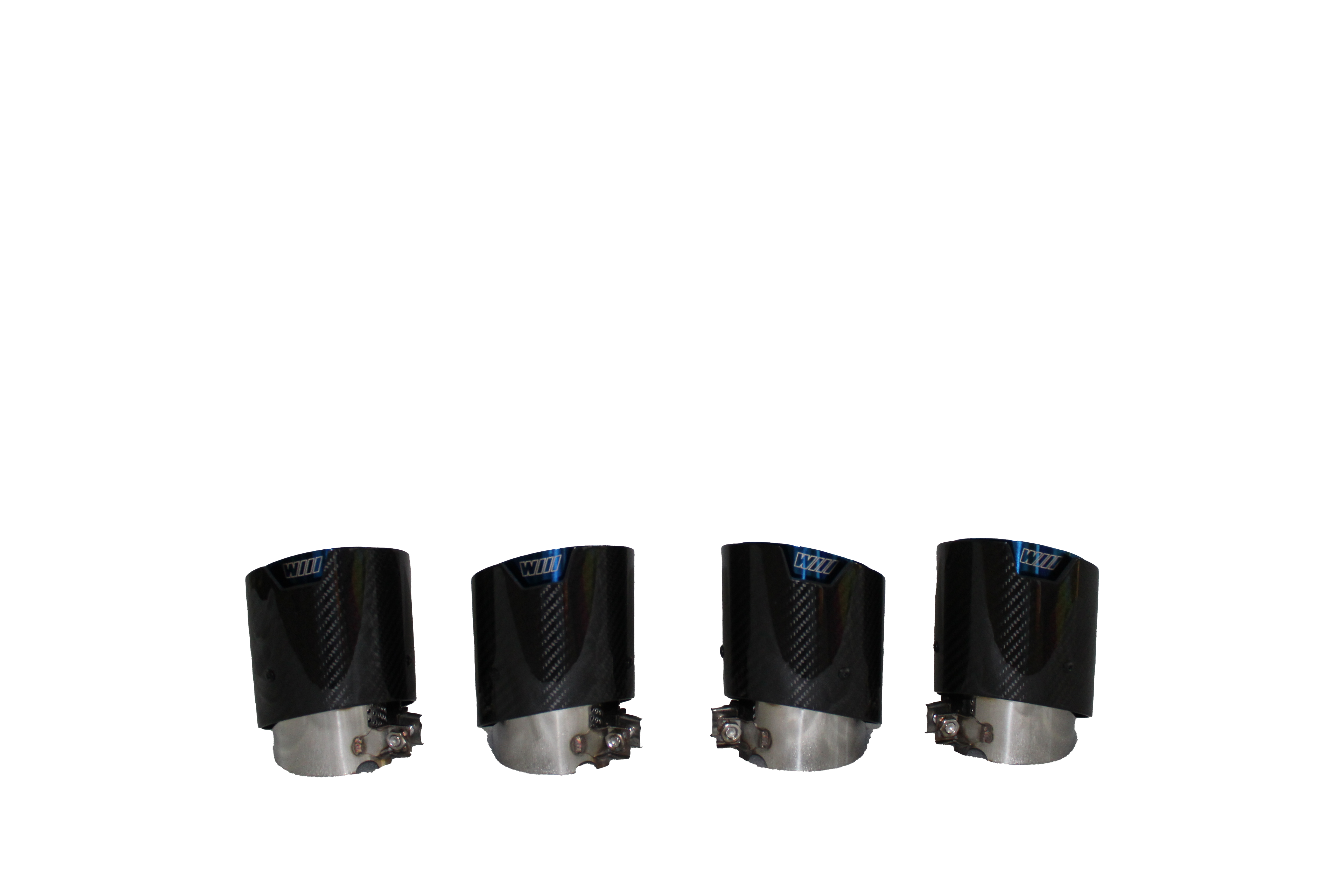 BURN ENDS EXHAUST TIPS - STAINLESS STEEL/CARBON BMW G8X/G87 | SWISS HOMOLOGATED