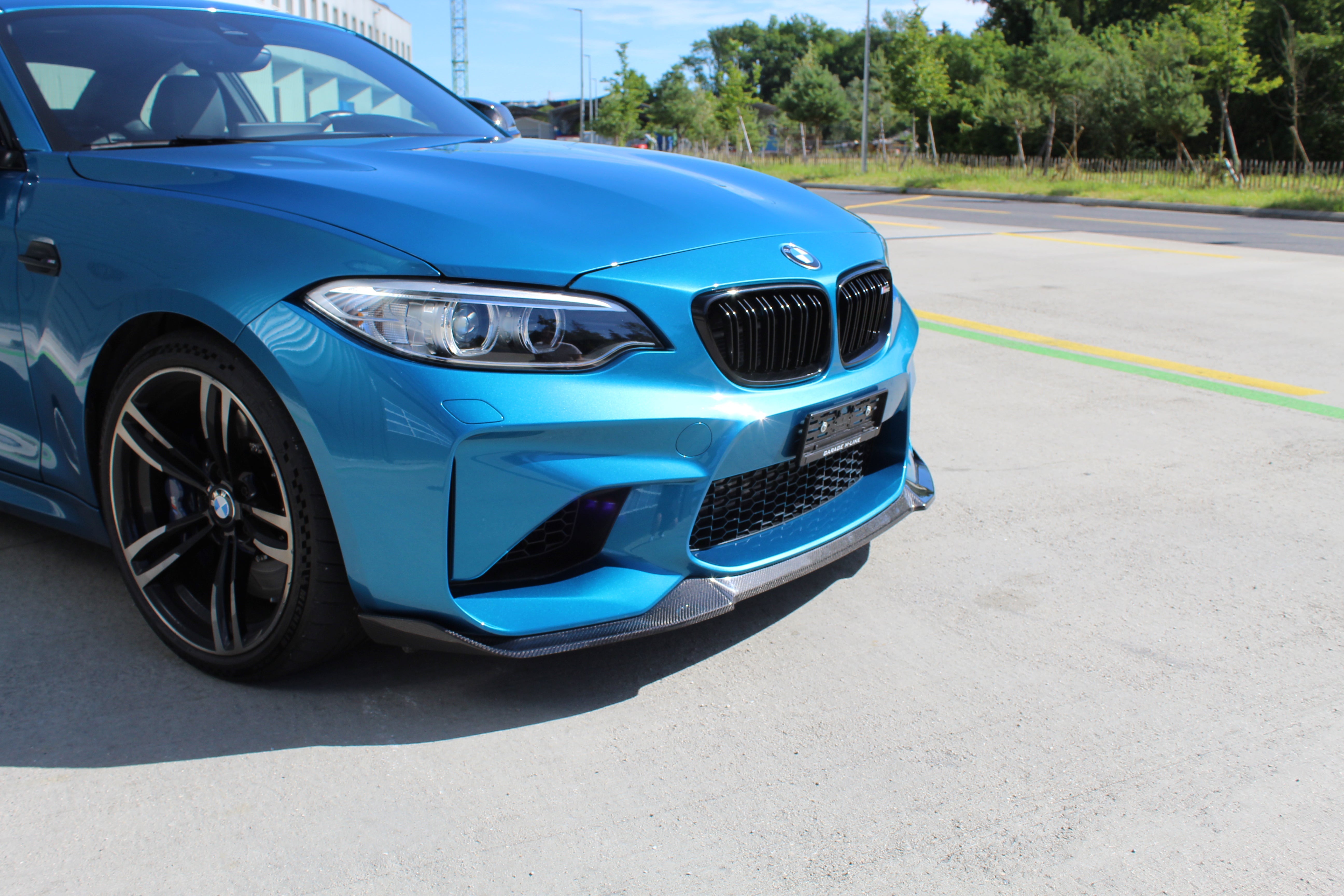 CT CARBON FRONT LIP BMW M2 F87 N55 - CS STYLE | SWISS HOMOLOGATED