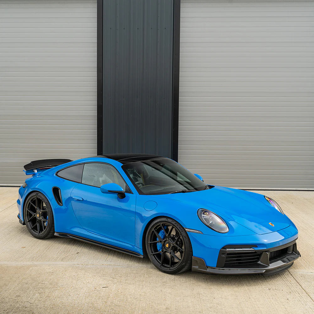 CT CARBON FRONT LIP PORSCHE 911 (992) TURBO S - CT DESIGN | PRE-HOMOLOGATION OFFER