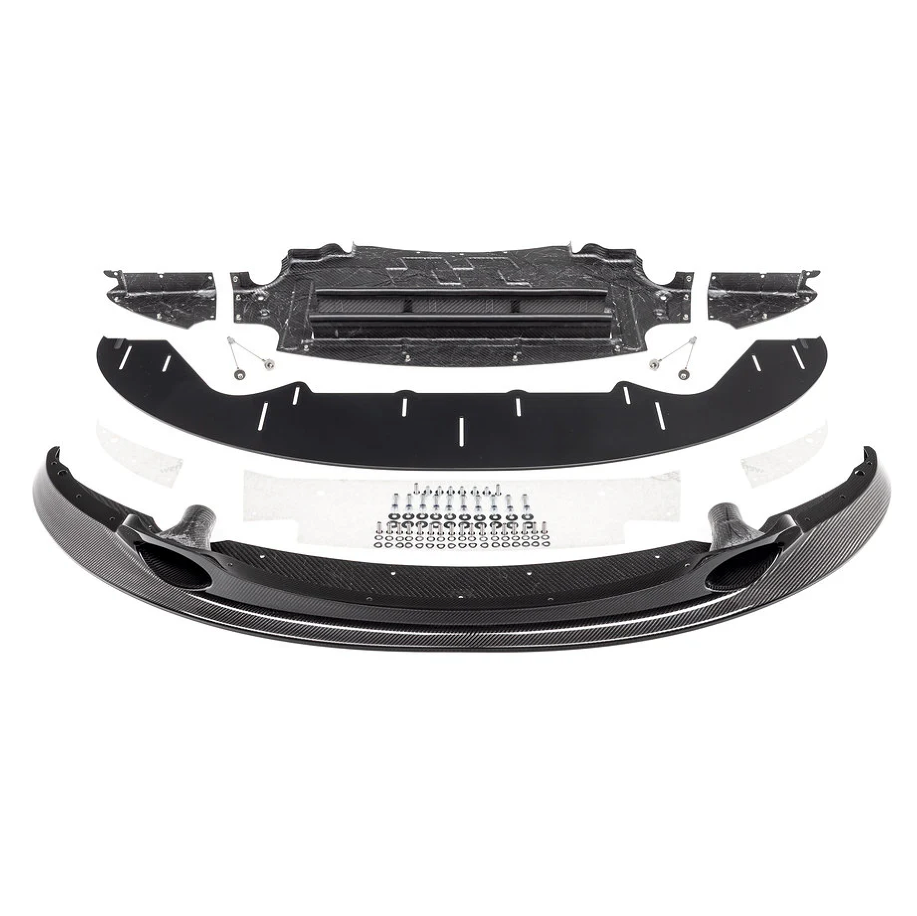 CARBON PRODUCTION GT4 ADJUSTABLE FRONT LIP FOR BMW E9X M3 - SWISS HOMOLOGATED
