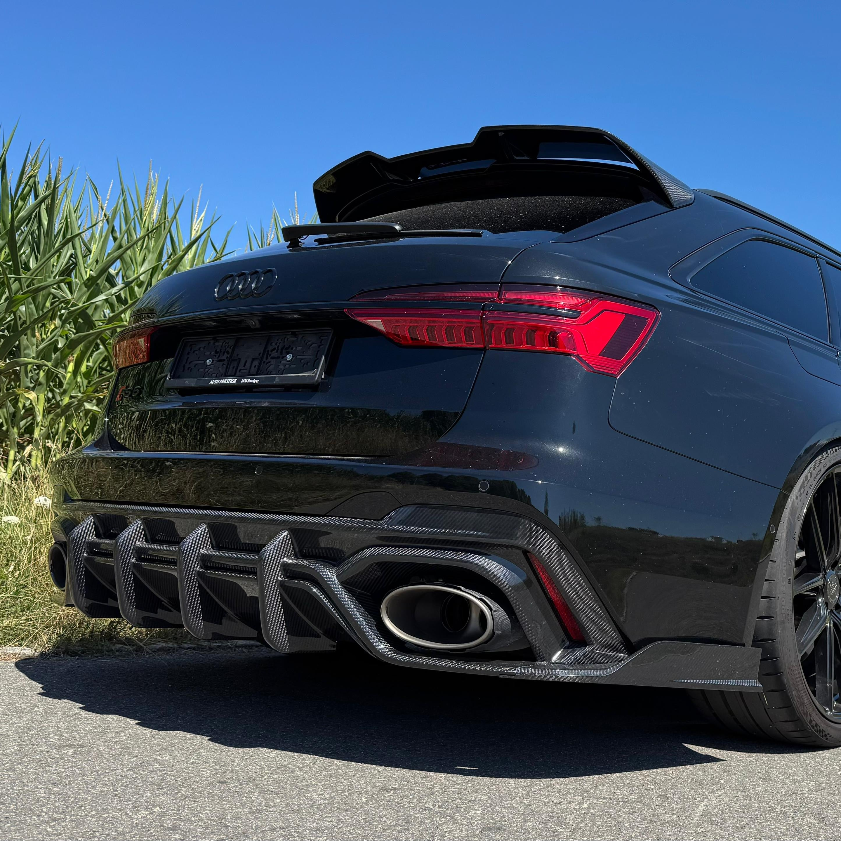 CT CARBON 3PCS DIFFUSER AUDI RS6 C8 - CT DESIGN | SWISS HOMOLOGATED