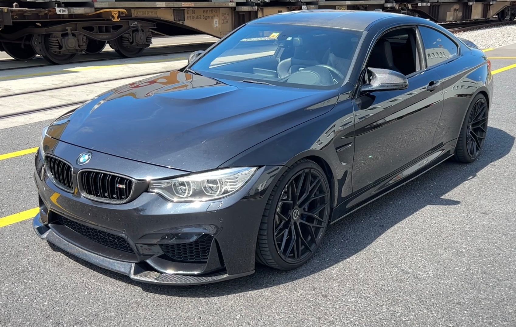 CT CARBON FRONT LIP BMW M3/M4 F8X - CS STYLE | SWISS HOMOLOGATED