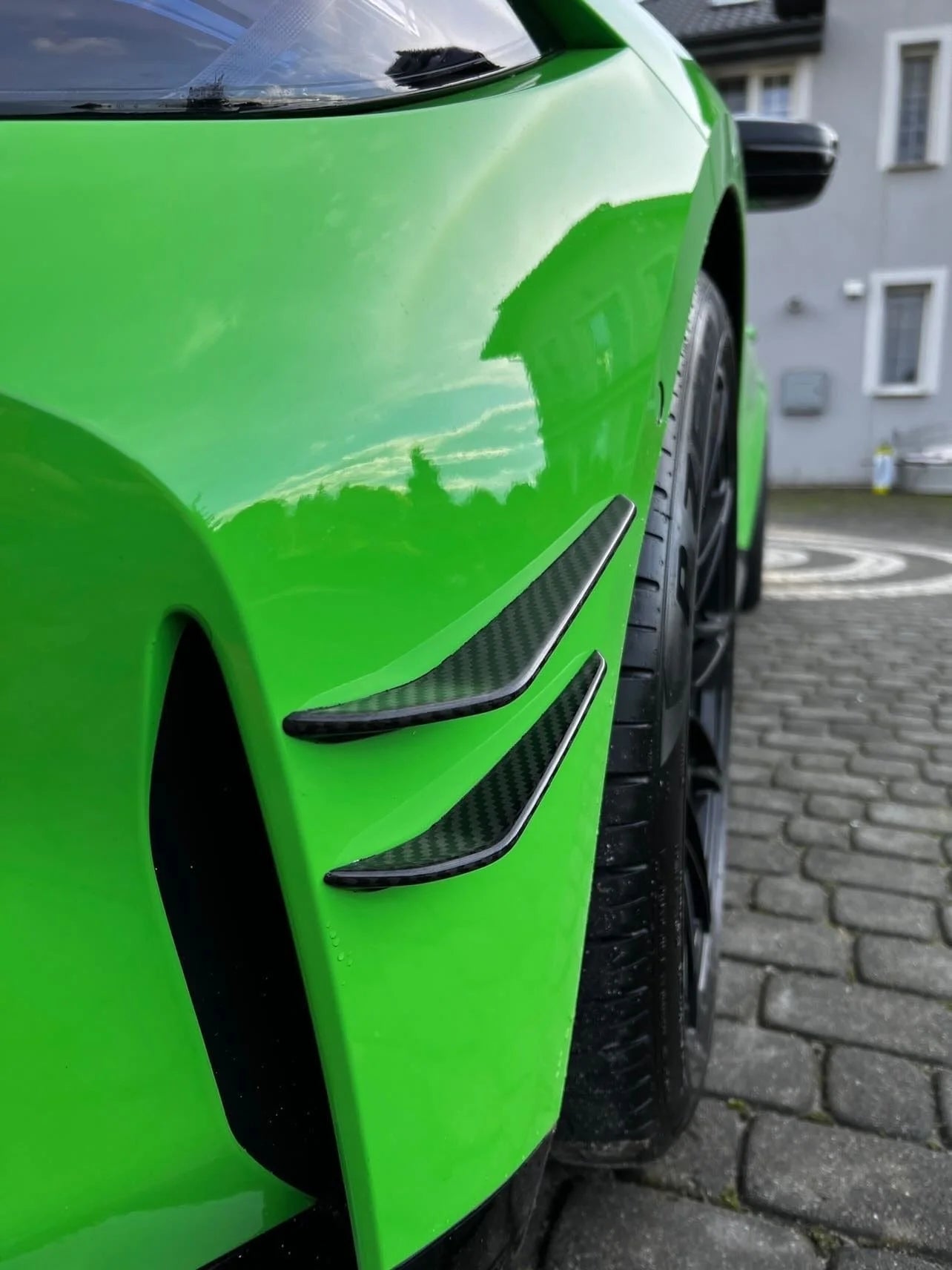 CT CARBON FRONT BUMPER CANARDS BMW M3/M4 G8X - AERODYNAMIC | SWISS HOMOLOGATED