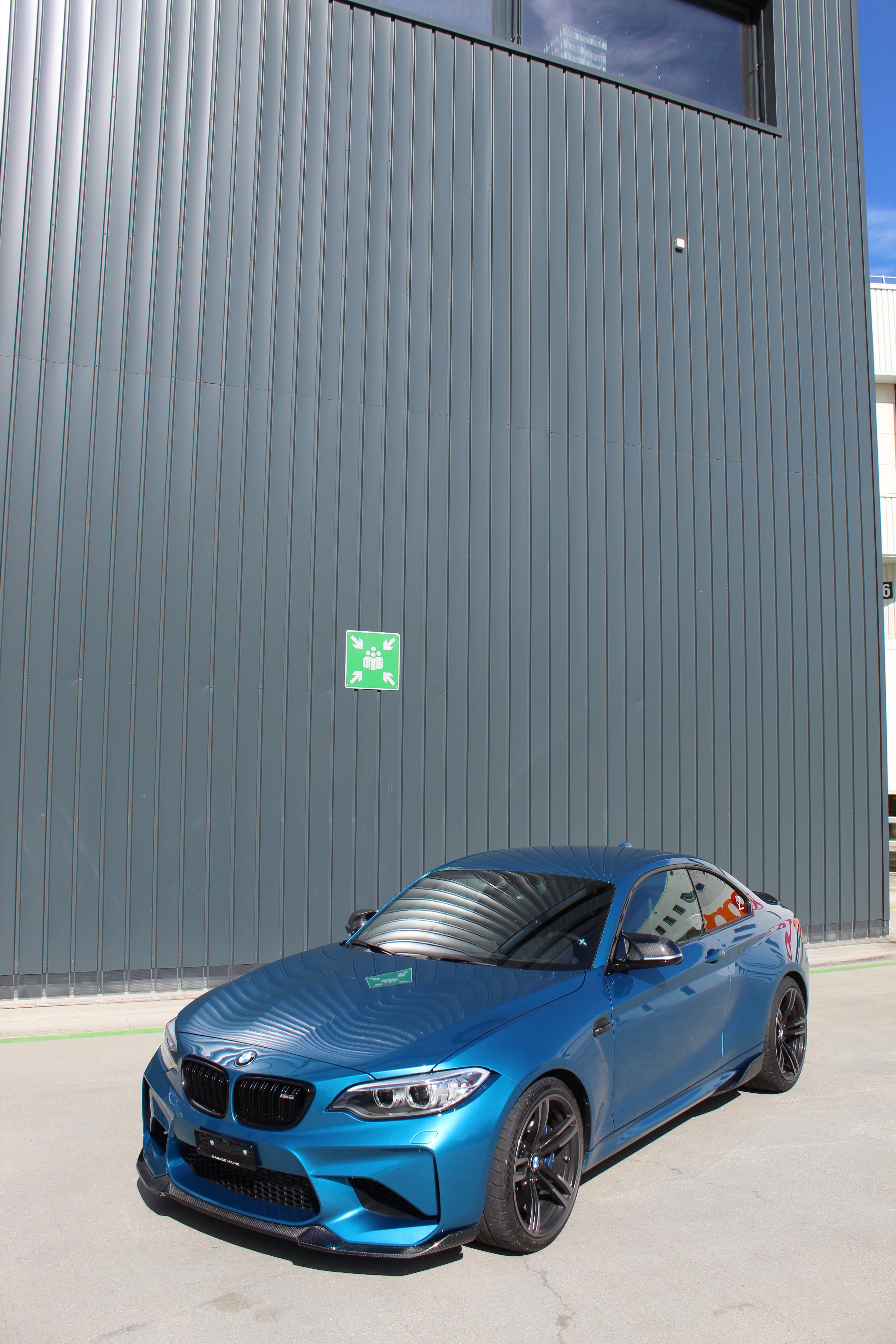 CT CARBON FRONT LIP BMW M2 F87 N55 - CS STYLE | SWISS HOMOLOGATED