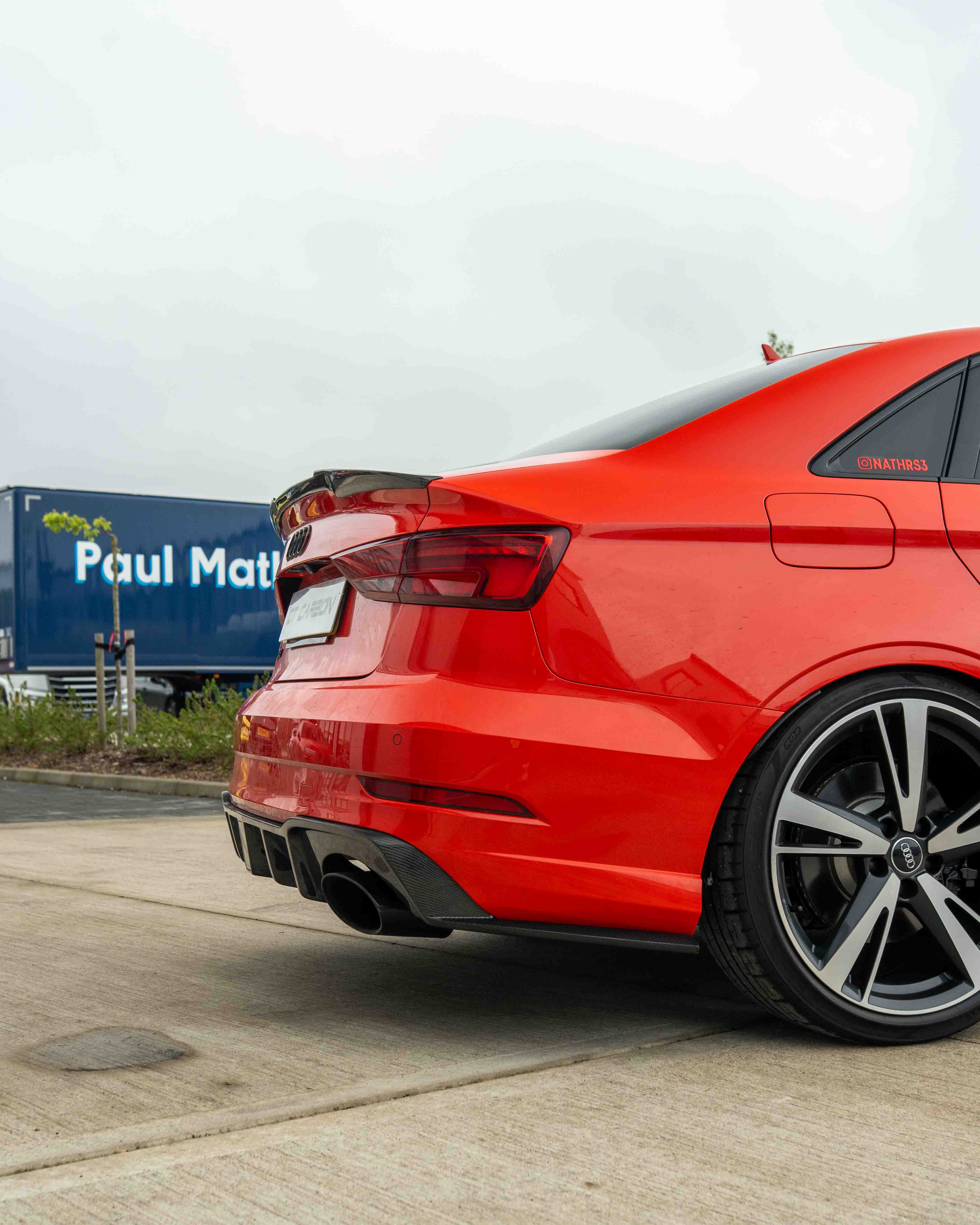 CT CARBON SPOILER AUDI A3/S3/RS3 8V SALOON - V STYLE | SWISS HOMOLOGAT