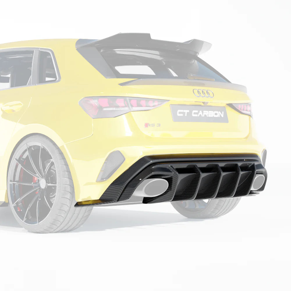 CT CARBON DIFFUSER AUDI RS3 25+ 8Y - CT DESIGN | SWISS HOMOLOGATED