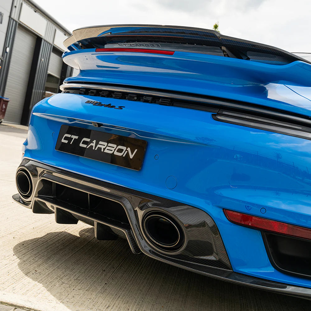 CT CARBON DIFFUSER PORSCHE 911 (992) TURBO S - CT DESIGN | SWISS HOMOLOGATED
