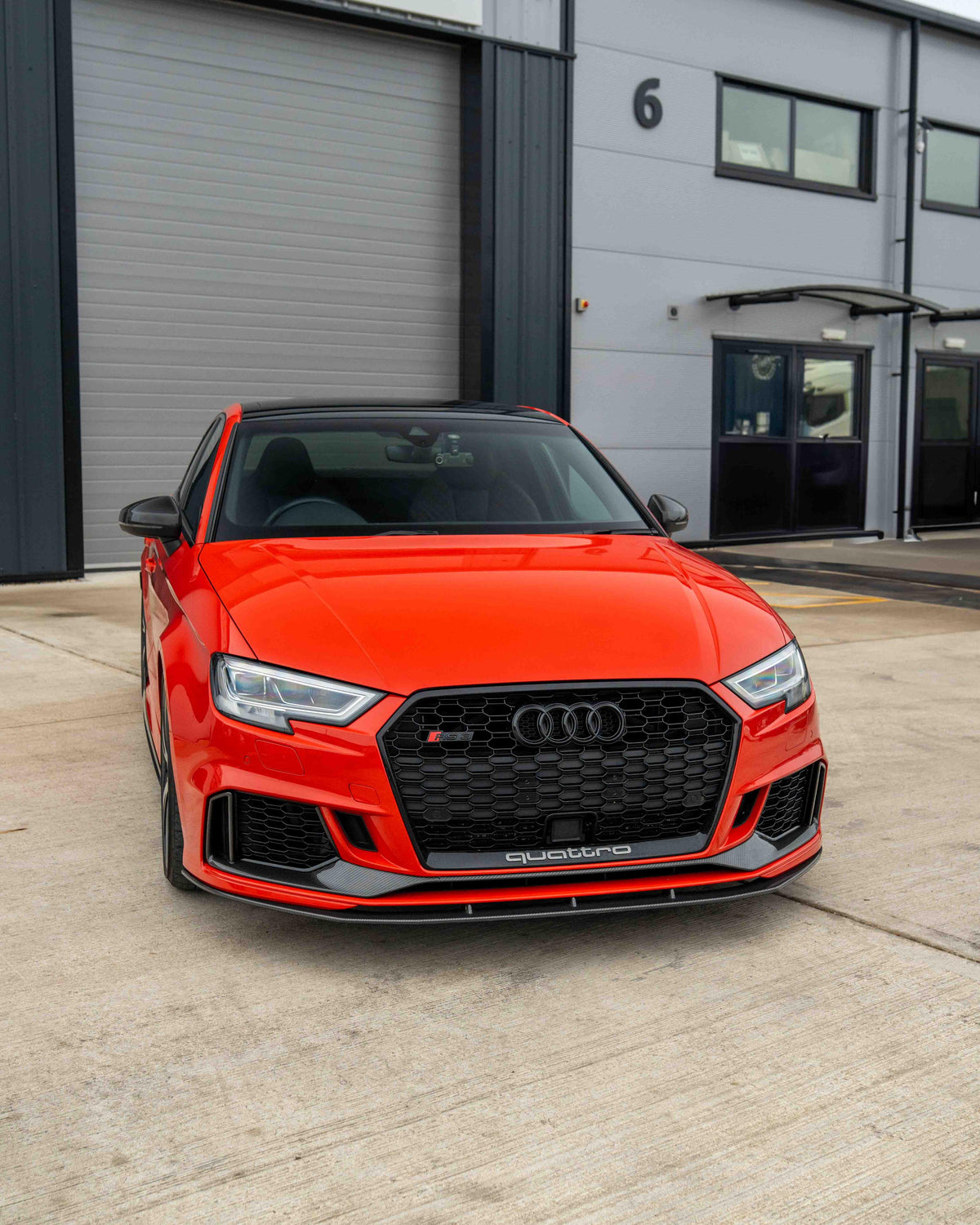 CT CARBON AUDI RS3 8V - PACK FRONT LIP + BUMPER TRIM