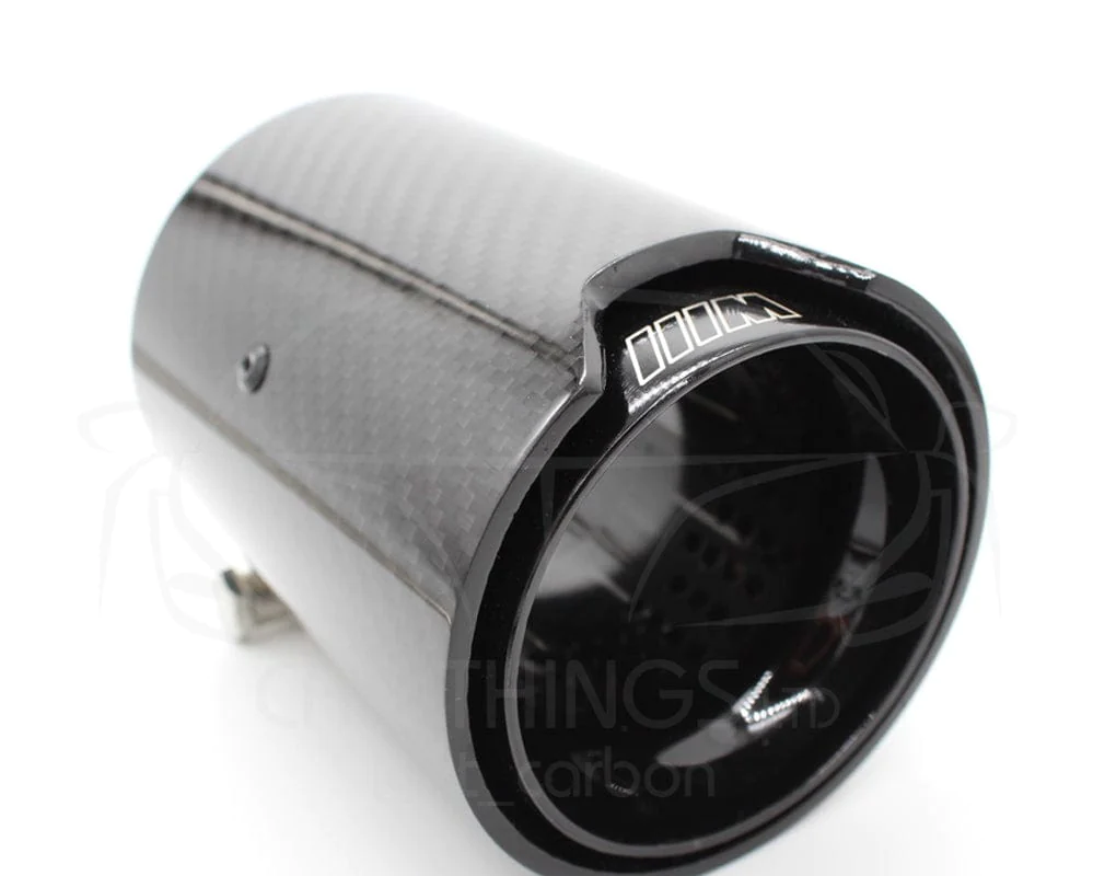 EXHAUST TIPS STAINLESS/CARBON 2PCS/SET FXX BLACK | SWISS HOMOLOGATED