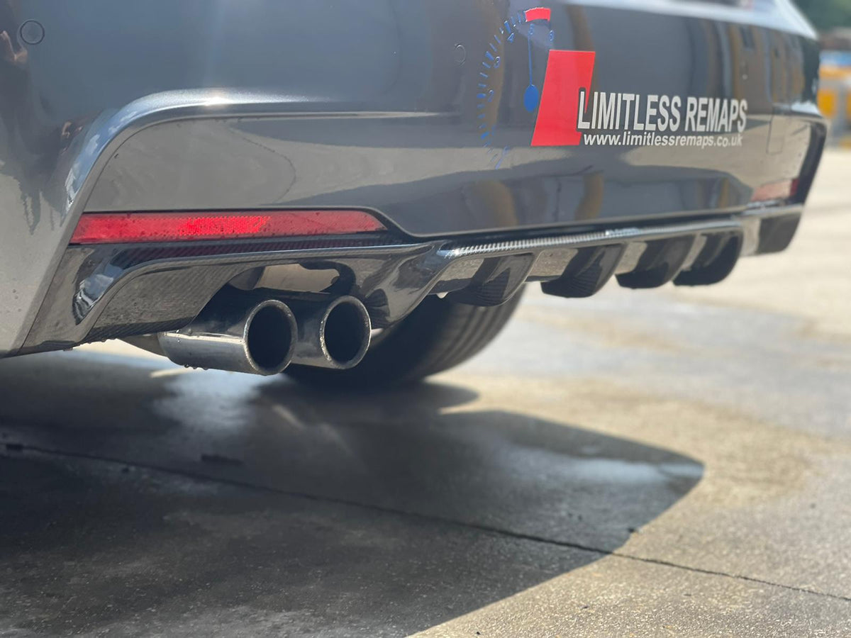 CT CARBON BMW F30/F31 3 SERIES 2011-2015 CARBON FIBRE DIFFUSER - TWIN EXHAUST - V1 | SWISS HOMOLOGATED