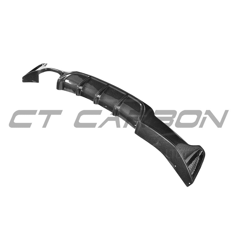 CT CARBON BMW F32, F33 & F36 4 SERIES CARBON FIBRE DIFFUSER - TWIN EXHAUST | SWISS HOMOLOGATED