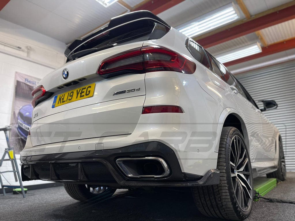 CT CARBON BMW X5 G05 2018-2023 PRE-LCI CARBON FIBRE DIFFUSER - CT DESIGN | SWISS HOMOLOGATED