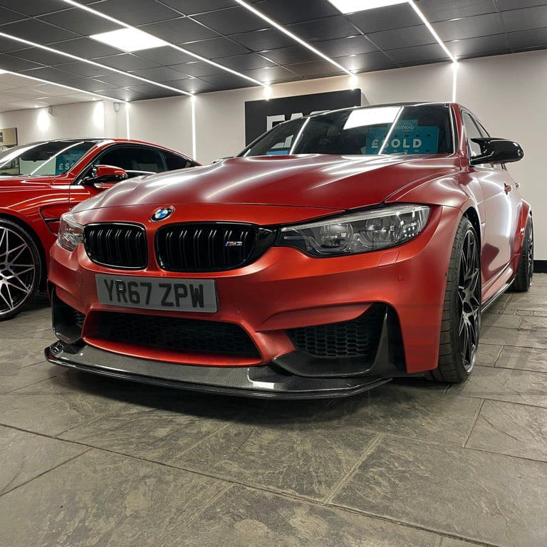 CT CARBON BMW M3/M4 F80/F82/F83 2014-2020 CARBON FIBRE SPLITTER - V5 | HOMOLOGATION IN PROCESS