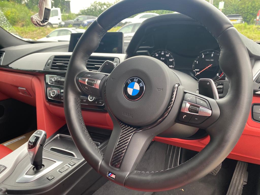 CT CARBON BMW M SPORT FXX CARBON FIBRE STEERING WHEEL TRIM (2012-2019) | NO HOMOLOGATION REQUIRED
