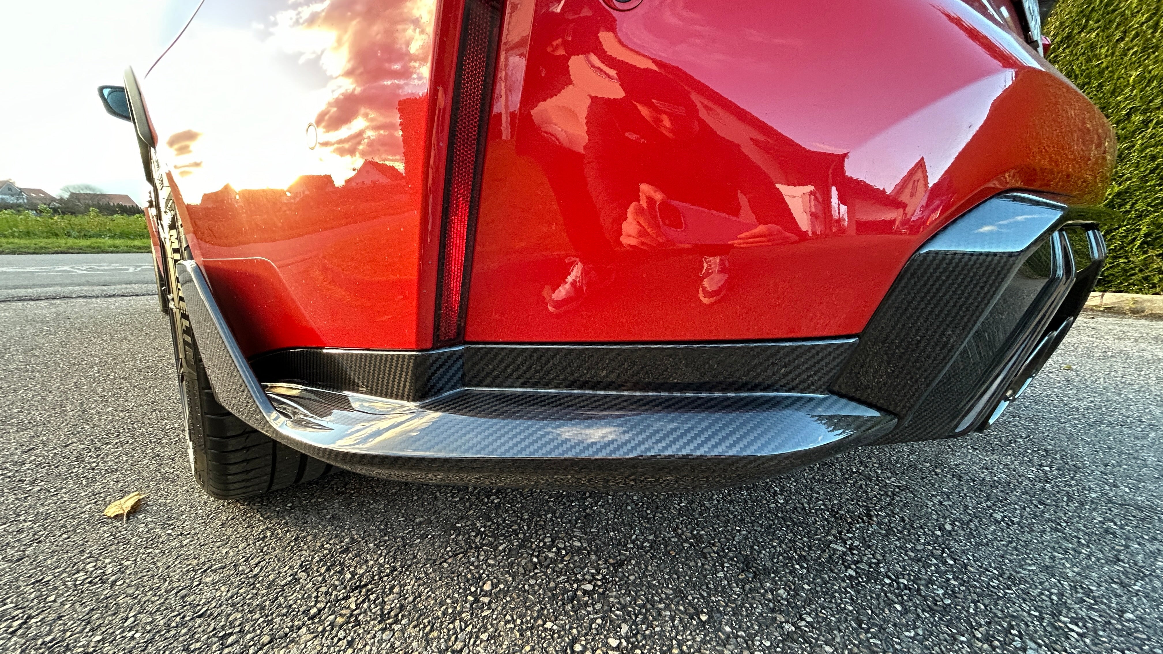 CT CARBON REAR BUMPER CORNERS BMW M3/M4 G8X - MP STYLE | SWISS HOMOLOGATED