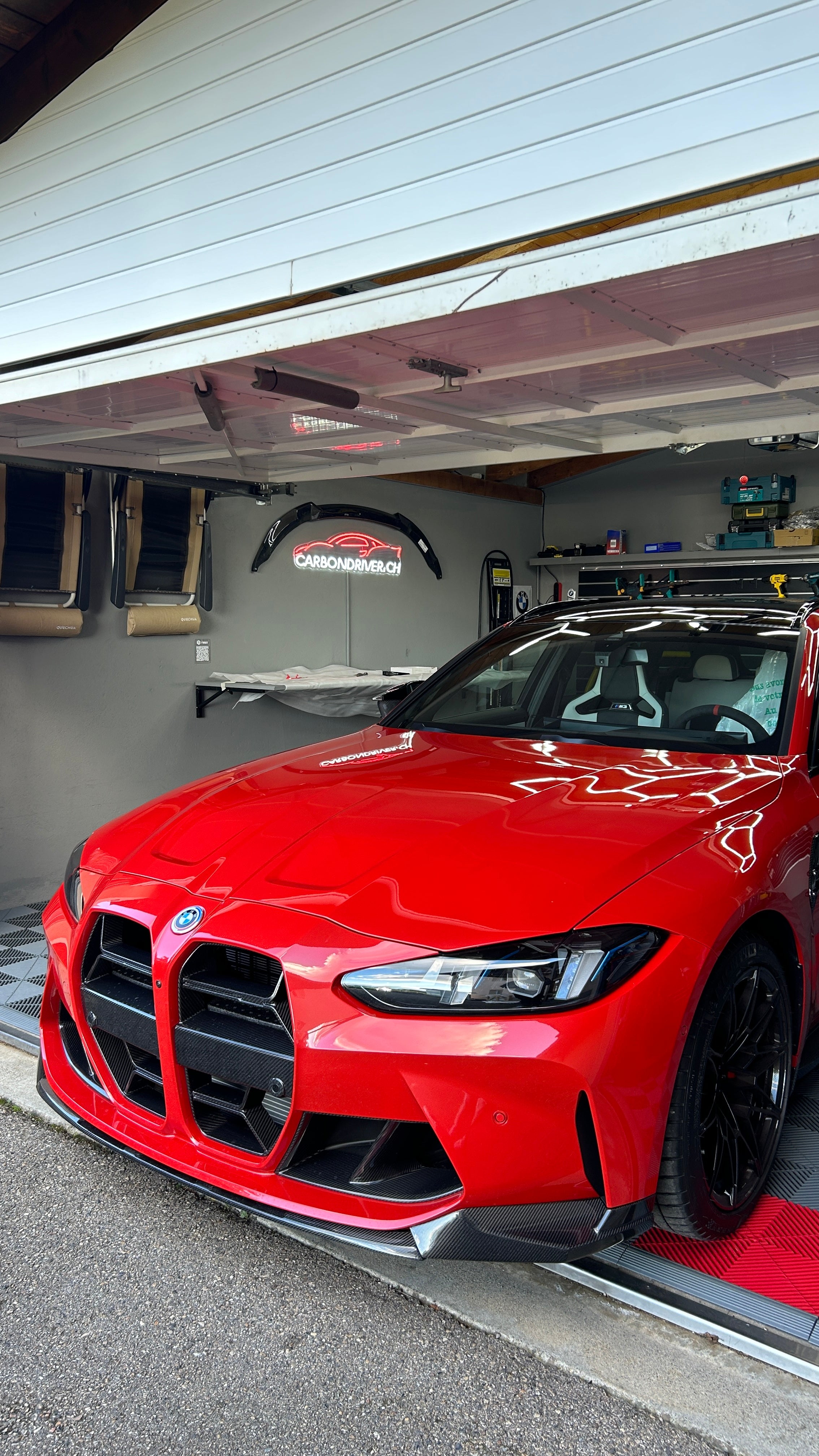 CT CARBON GRILLE WITHOUT ACC BMW M3/M4 G8X - CSL STYLE | SWISS HOMOLOGATED