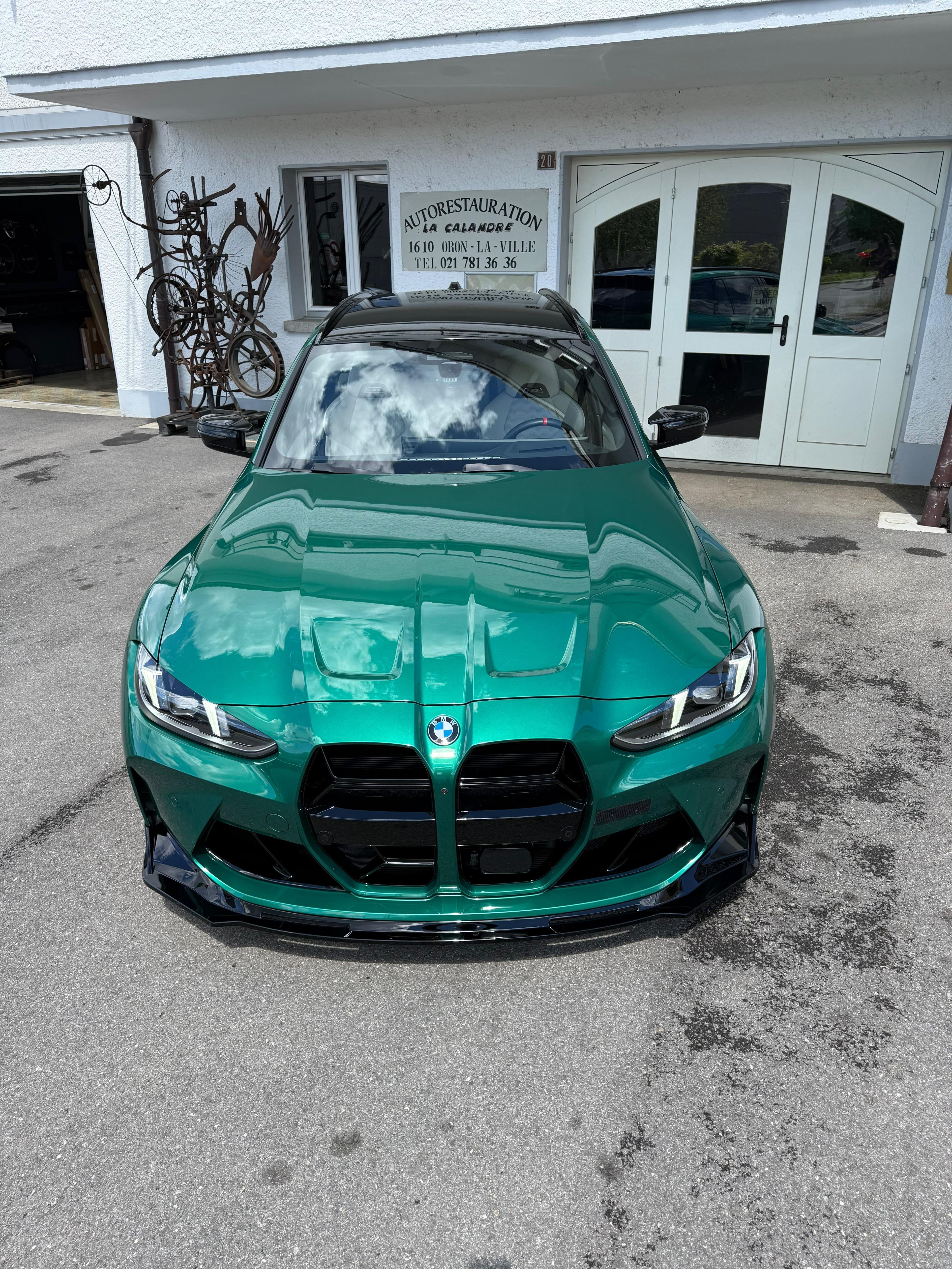 EMP BLACK PLASTIC FRONT LIP BMW M3/M4 G8X - VS STYLE | SWISS HOMOLOGATED