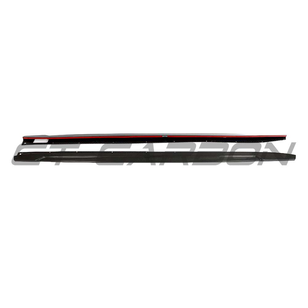 CT CARBON BMW F97/G01/G08 X3/X3M/IX3 LCI 2021+ DRY CARBON FIBRE SIDE SKIRTS - V1 | SWISS HOMOLOGATED
