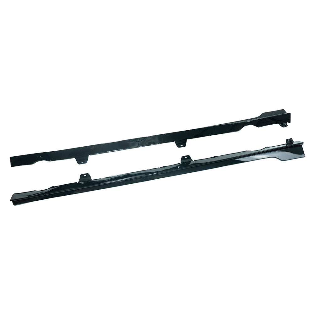 CT CARBON VOLKSWAGEN GOLF GTI/GTD MK7/7.5 2014-2020 GLOSS BLACK SIDE SKIRTS - TC STYLE | SWISS HOMOLOGATED